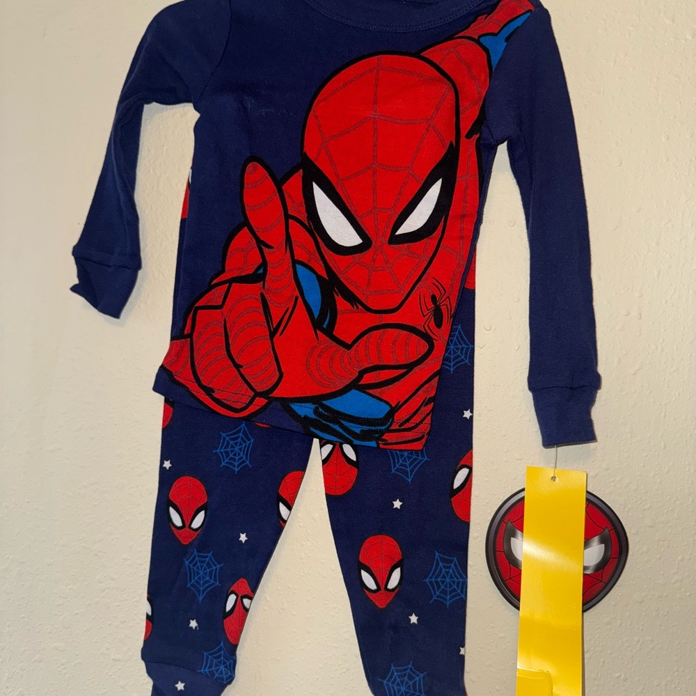 Marvel Spider-Man Kids Pajama Set - Navy and Red